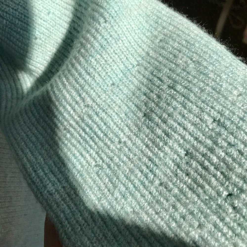 TOPSHOP mint green sweater with side slit